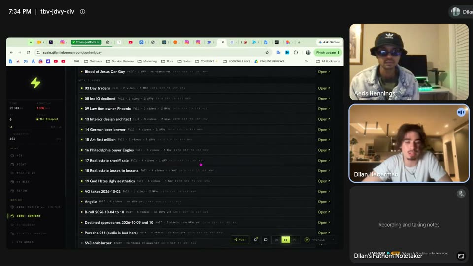 Zing content dashboard